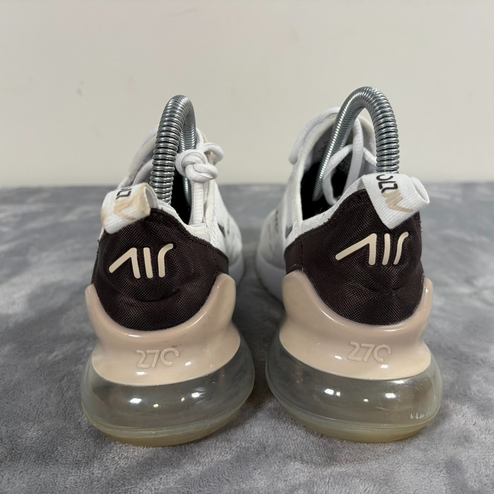 Nike Air Max 270 SE White Velvet Brown Sneakers Womens US 6 Shoes FD9875-100 - Picture 7 of 10